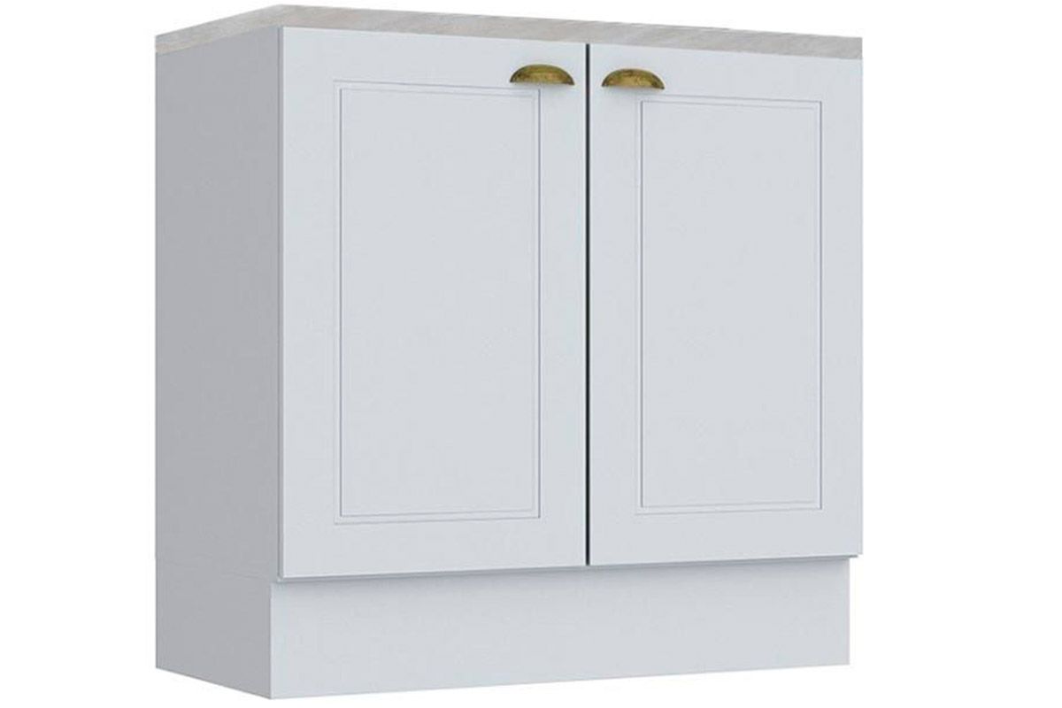 Balcão Cozinha Henn c/Tampo p/ Cooktop Americana c/2 Portas 80cm