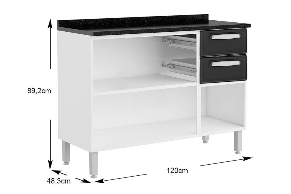 Cozinha Completa Bertolini 4 Peças Aço Evidence C4P56