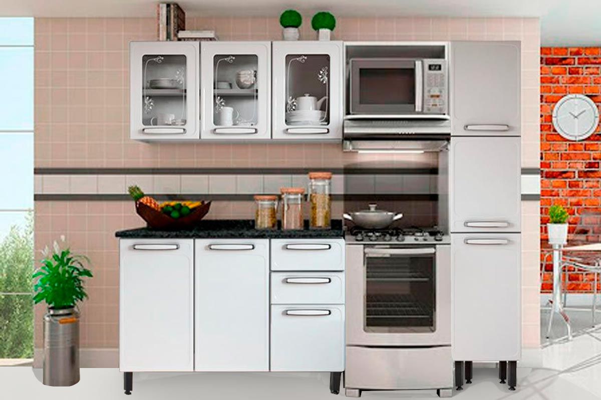 Cozinha Completa Bertolini 4 Peças Aço Evidence C4P45