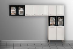 Cozinha Completa Evidence 3 Peças (2Aéreos+1Paneleiro) CPT56 - Bertolini