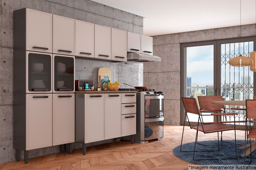 Cozinha Completa Bertolini 4 Peças Aço Estilo C4P104