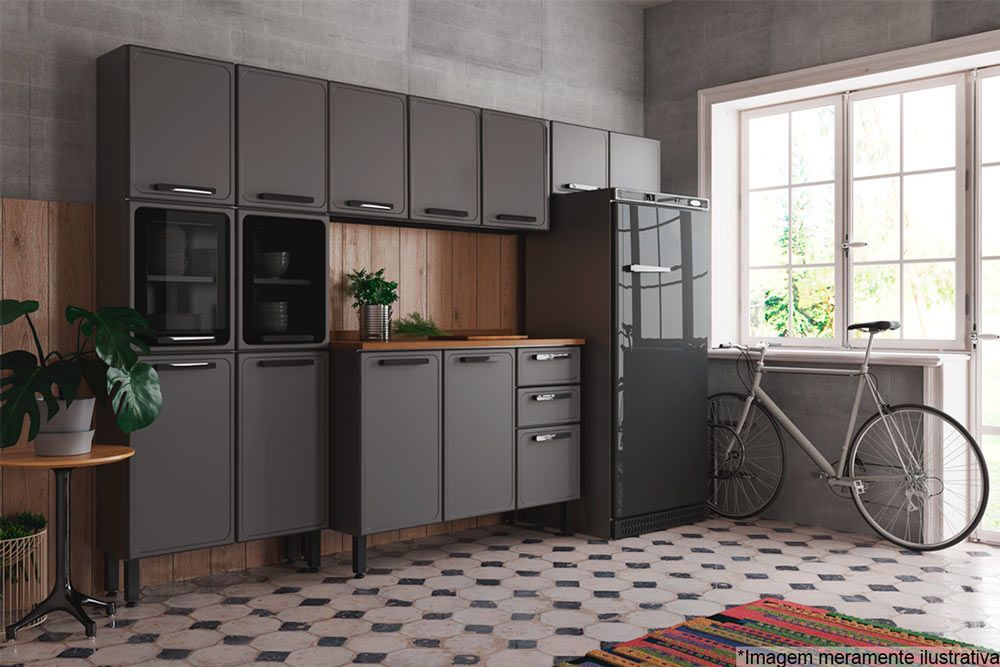 Cozinha Completa Bertolini 4 Peças Aço Estilo C4P104