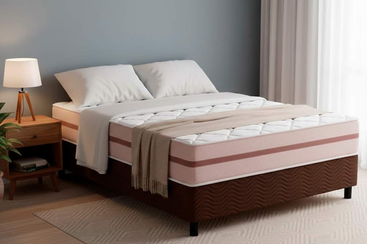 Cama Box CRC +Colchão Molas Classic Anjos