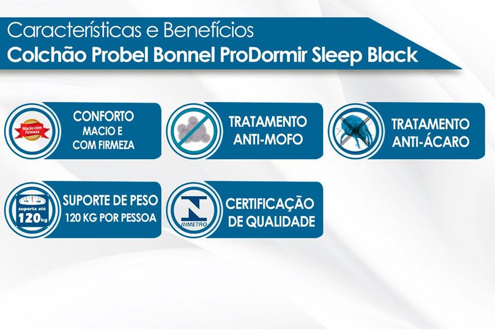 Cama Box CRC +Colchão Molas Sleep Probel