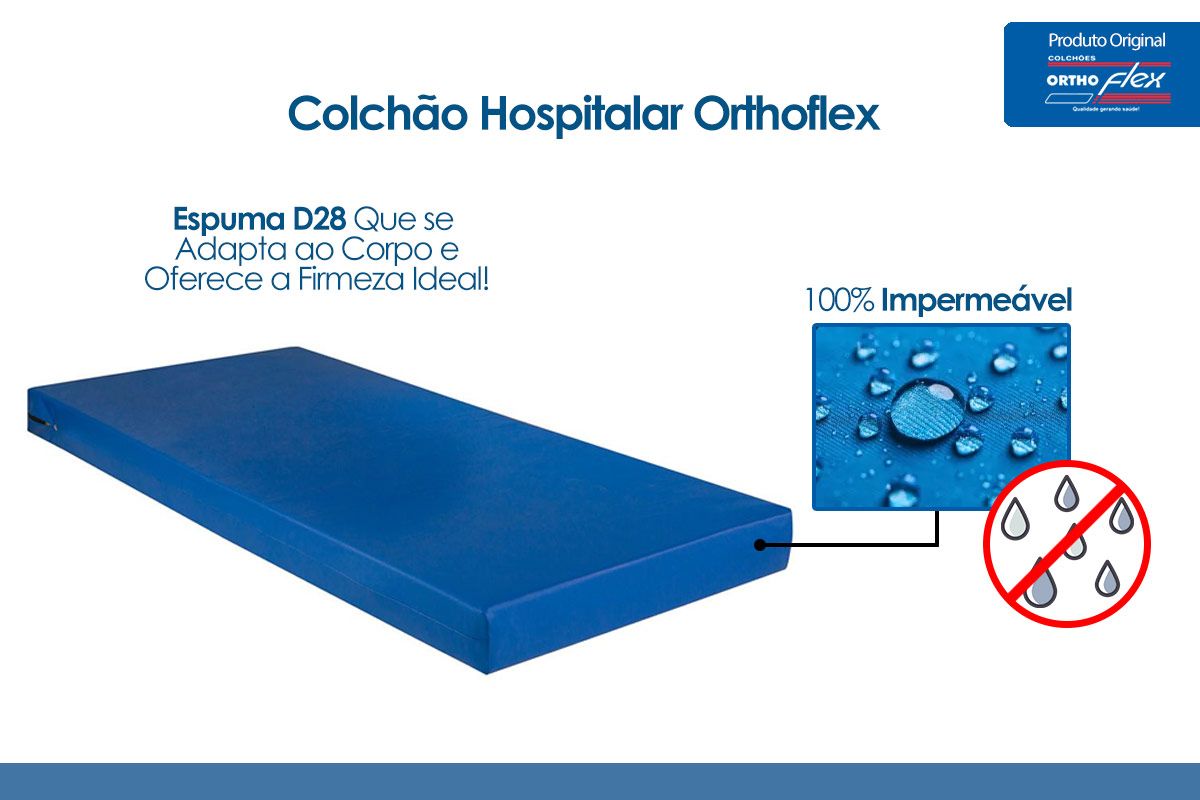 Colchão Hospitalar Orthoflex D28 Comfortpedic