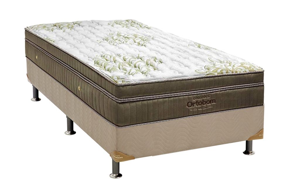 Cama Box CRC +Colchão Molas Ultra Gel Ortobom