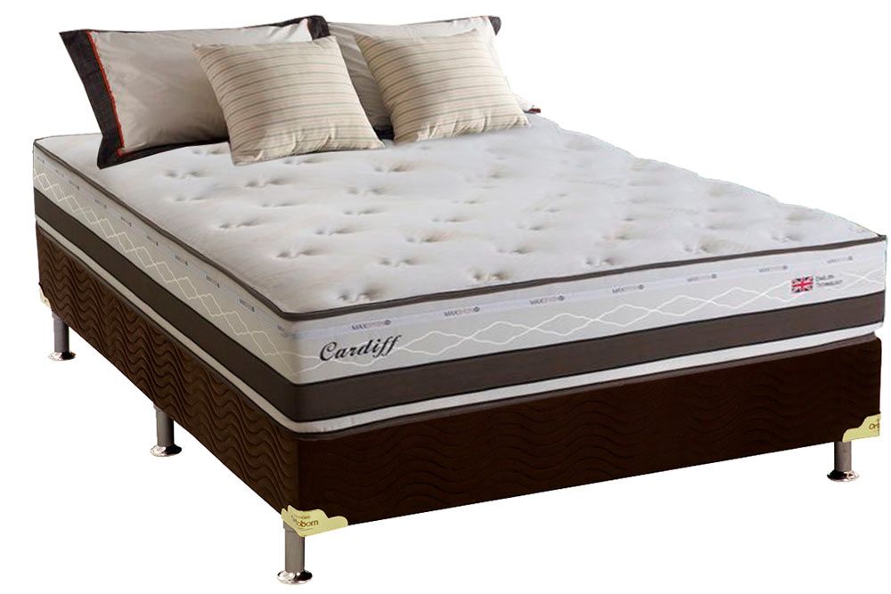 Cama Box CRC +Colchão Molas Cardiff Herval