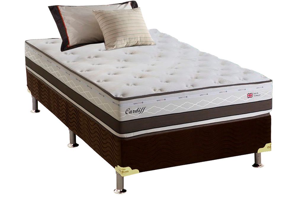 Cama Box CRC +Colchão Molas Cardiff Herval