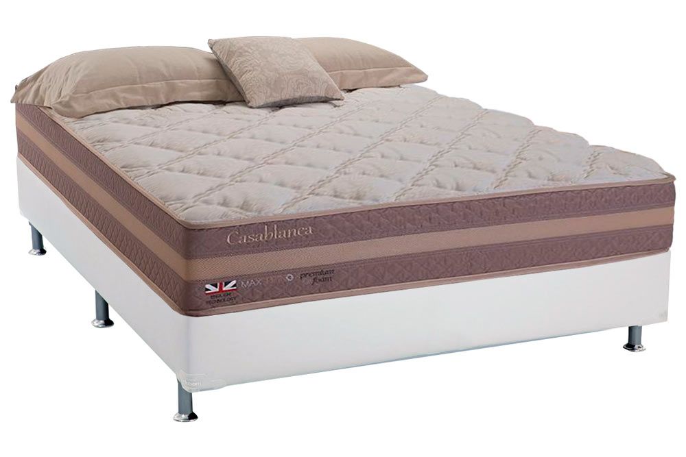 Cama Box CRC +Colchão Molas Casablanca Herval