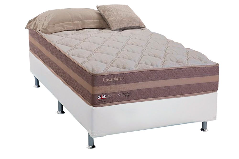 Cama Box CRC +Colchão Molas Casablanca Herval