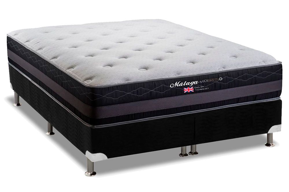 Cama Box CRC +Colchão Molas Málaga Herval