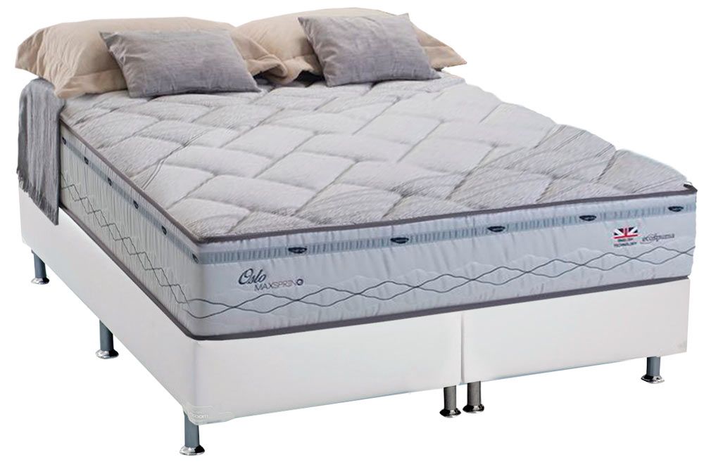 Cama Box CRC +Colchão Molas Oslo Herval
