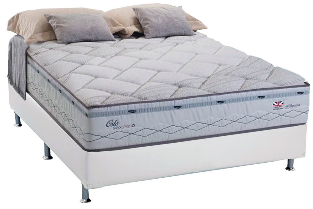 Cama Box CRC +Colchão Molas Oslo Herval