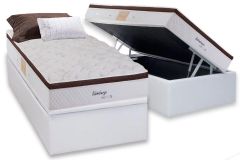 Cama Box Baú Filhão +Colchão Molas Edimburgo Herval