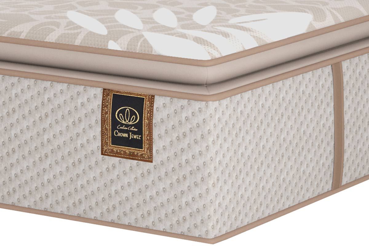 Cama Box Baú CRC +Colchão Molas Royal Sealy