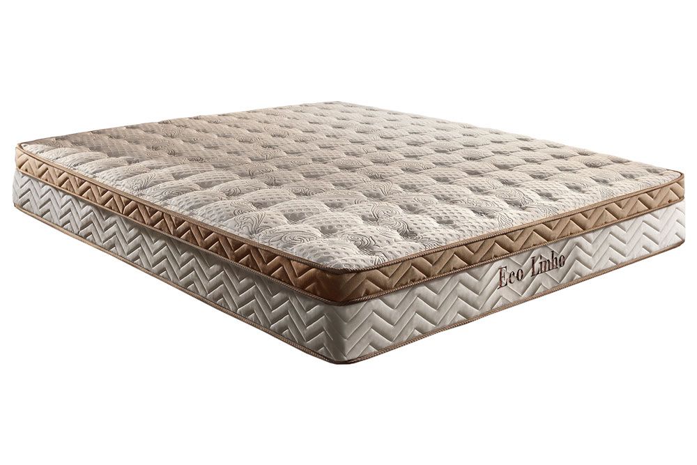 Cama Box Baú CRC +Colchão Molas Eco Linho Paropas