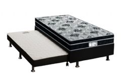 Cama Box c/Aux Filhão +Colchão Molas Born Probel