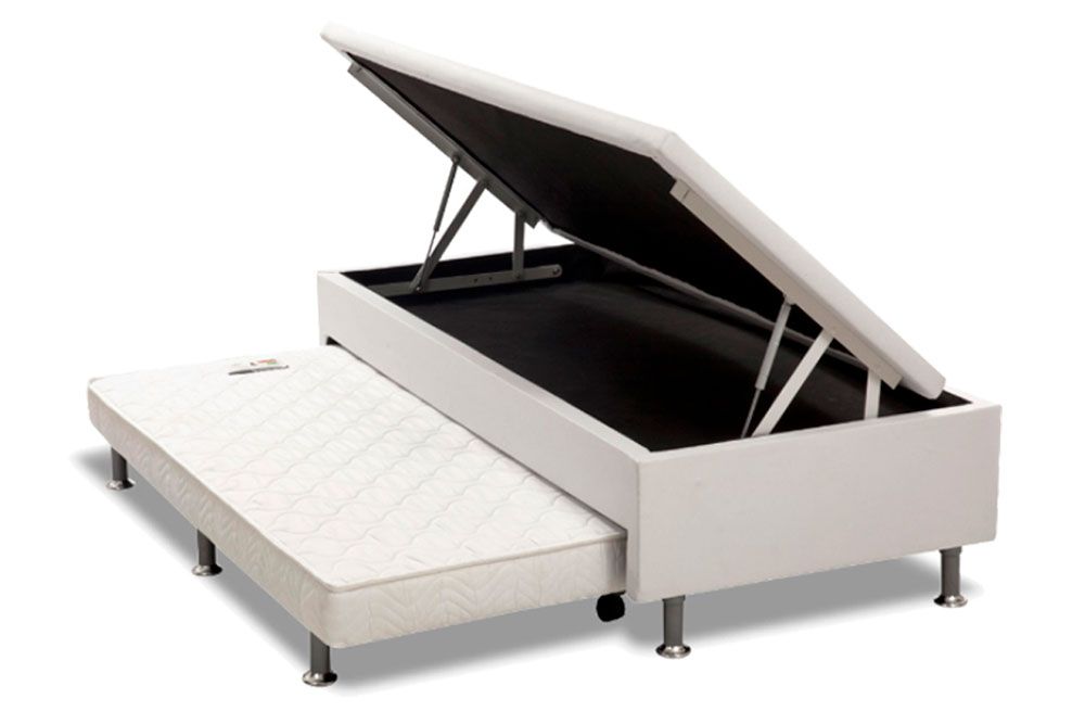 Cama Baú c/Aux CRC +Colchão D45 Polar