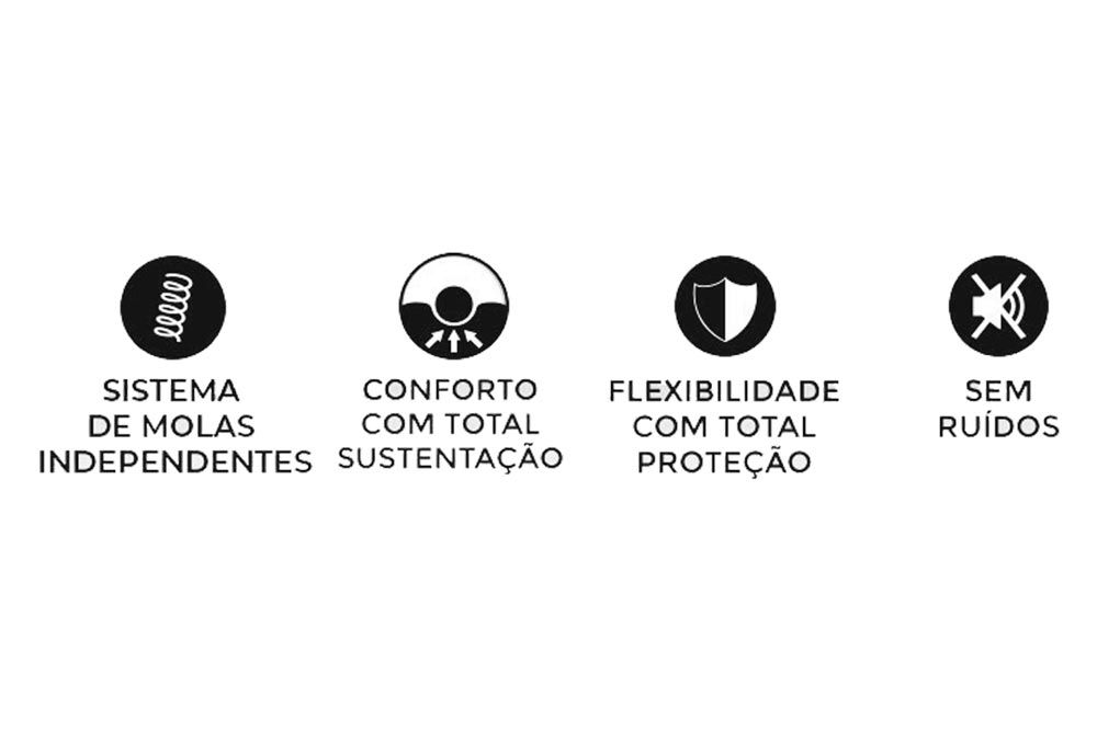 Travesseiro Molas Duoflex MN2101 c/Capa Percal 200Fios Travesseiro Molas Duoflex MN2101 c/Capa Percal 200Fios