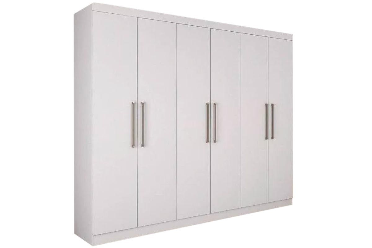 Guarda Roupa Casal 6 Portas e 4 Gavetas Zeus Bianchi