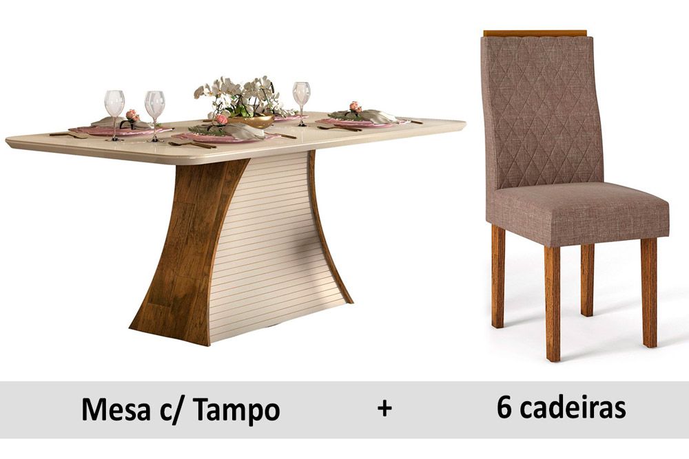 Mesa DJ Móveis Galena/Ravena c/Vd 170+6 Cad Maia/Cássia/Eva
