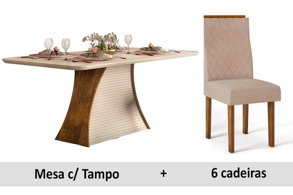 Mesa DJ Móveis Galena/Ravena c/Vd 170+6 Cad Maia/Cássia/Eva