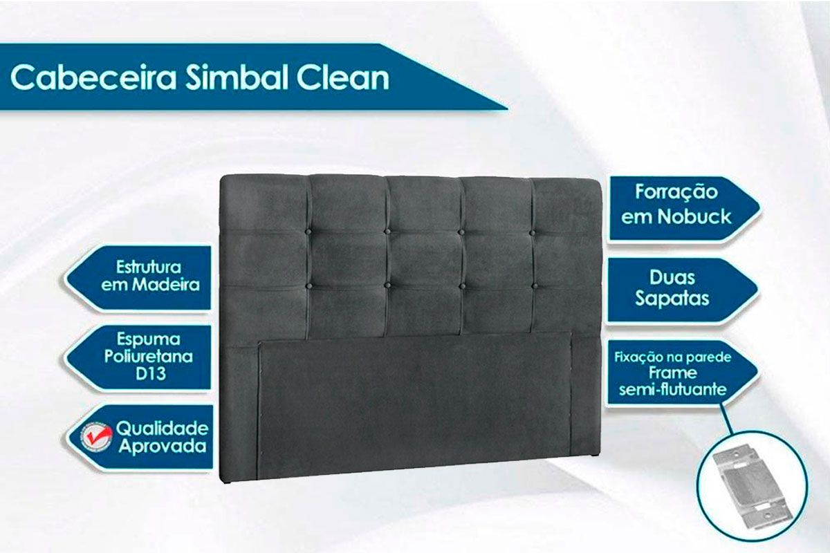 Cama Box + Colchão Ortobom + Cabeceira
