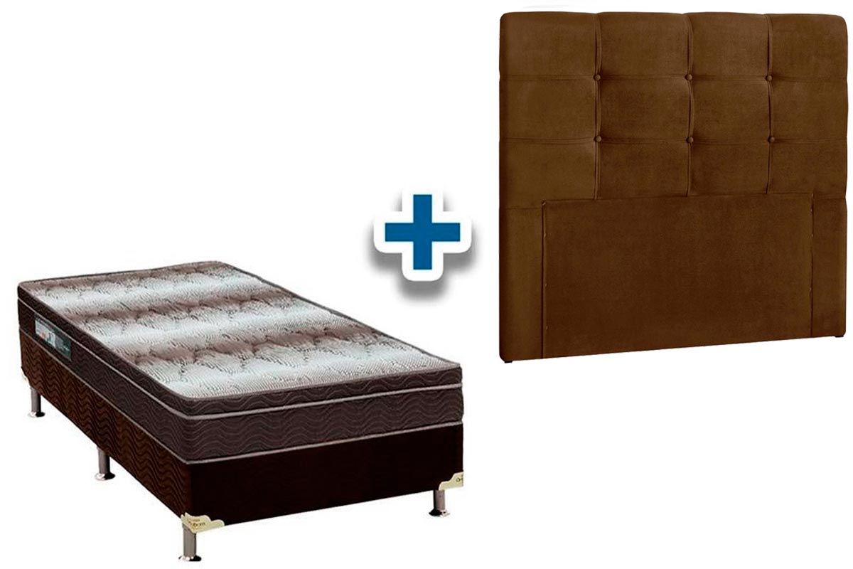 Cama Box + Colchão Ortobom + Cabeceira