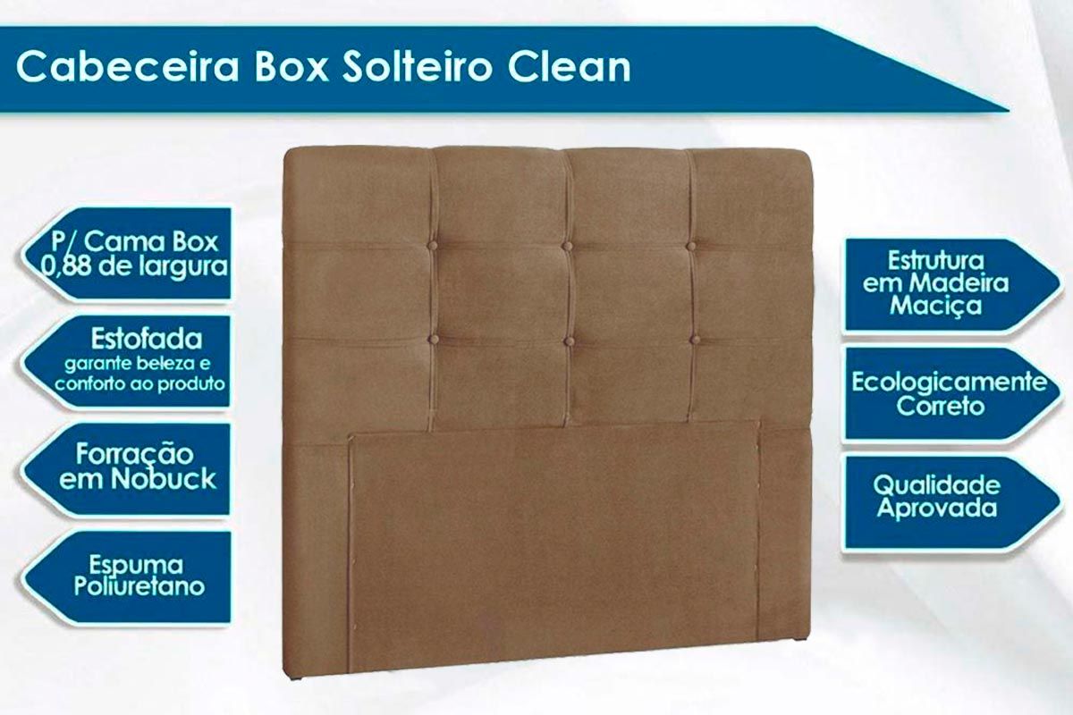 Cama Box + Colchão Ortobom + Cabeceira