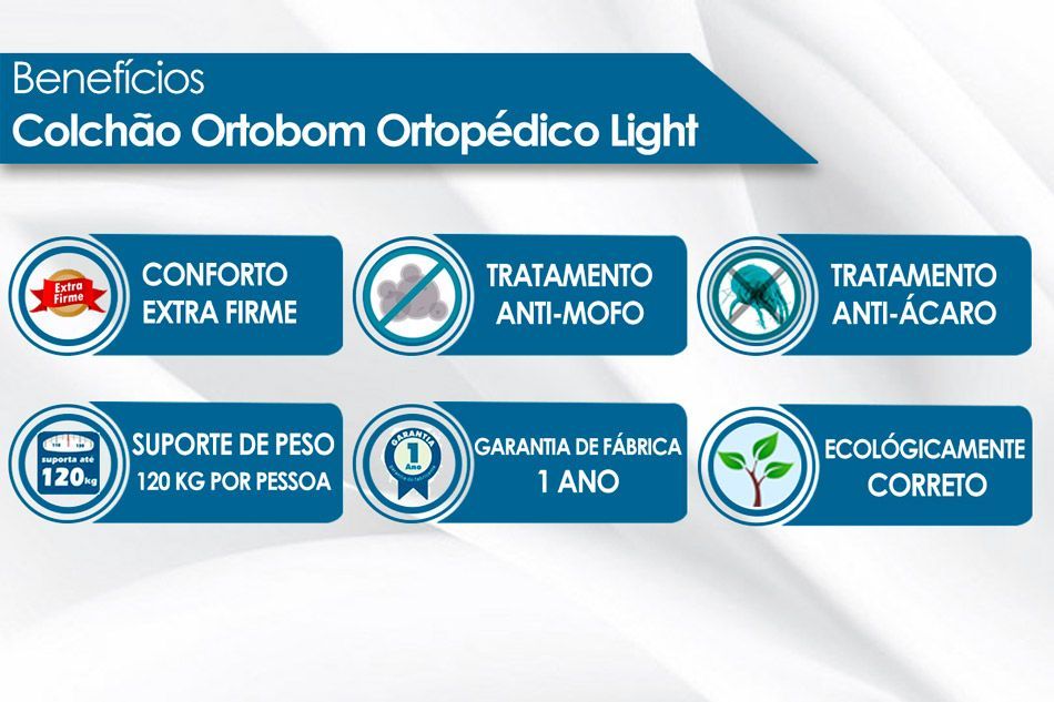 Cama Box + Colchão Ortobom + Cabeceira