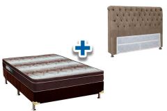 Cama Box + Colchão Ortobom + Cabeceira