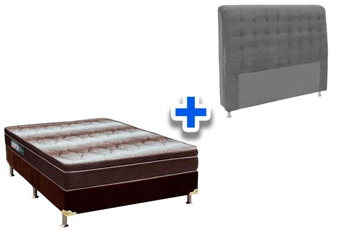 Cama Box + Colchão Ortobom + Cabeceira