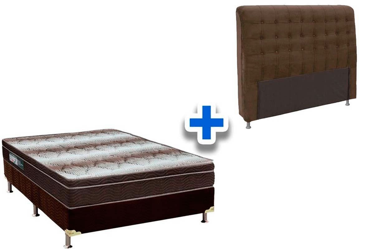 Cama Box + Colchão Ortobom + Cabeceira