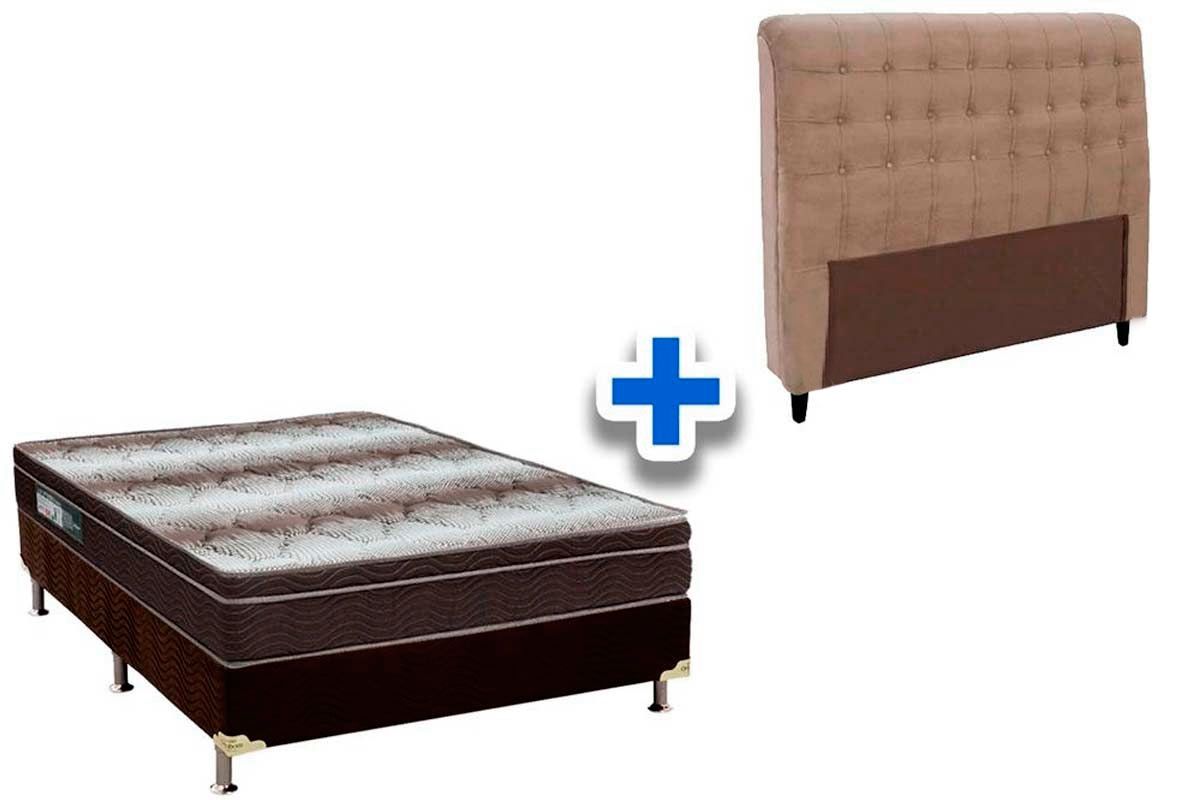 Cama Box + Colchão Ortobom + Cabeceira