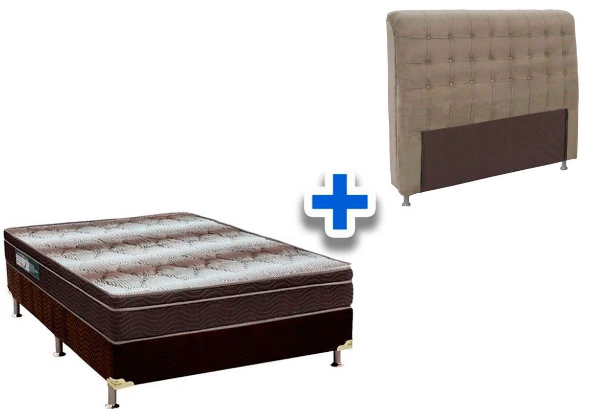 Cama Box + Colchão Ortobom + Cabeceira