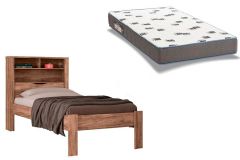 Colchão Solteiro Light D33 Ortobom + Cama Invicta