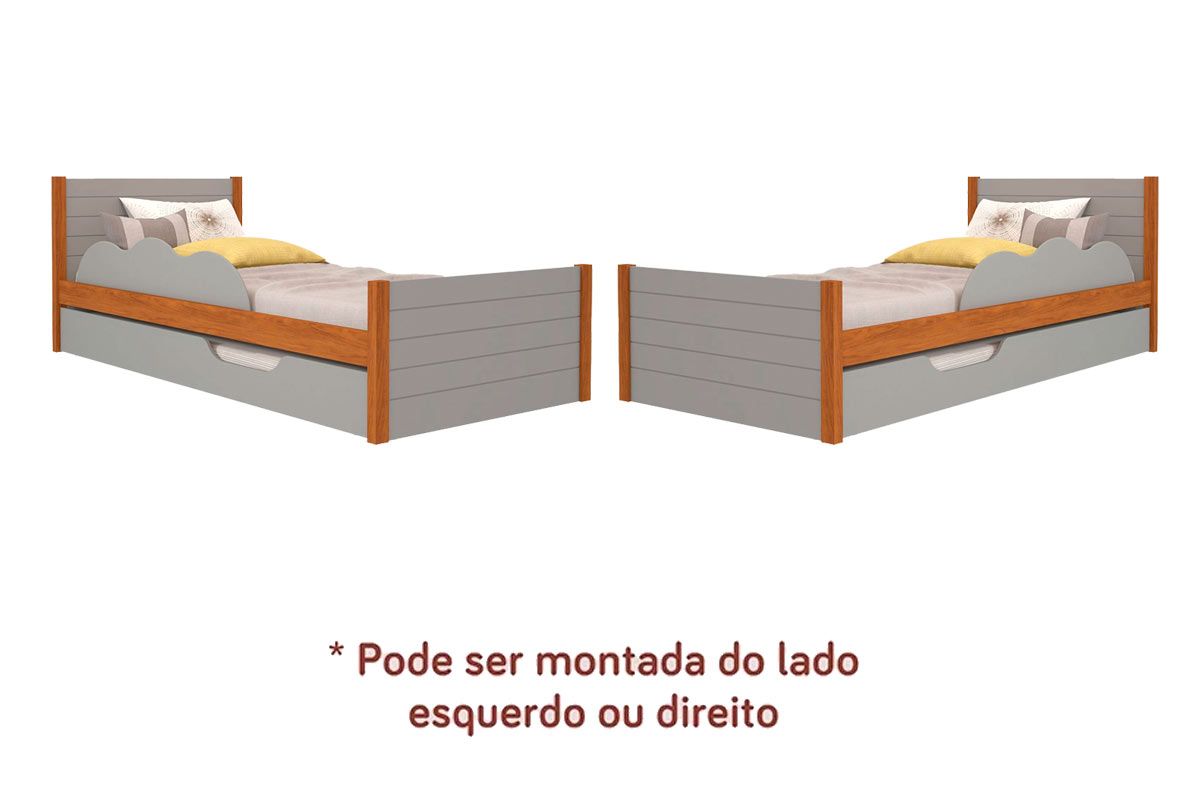 Colchão Solteiro Ortobom D33 (2un) + Bicama Elza