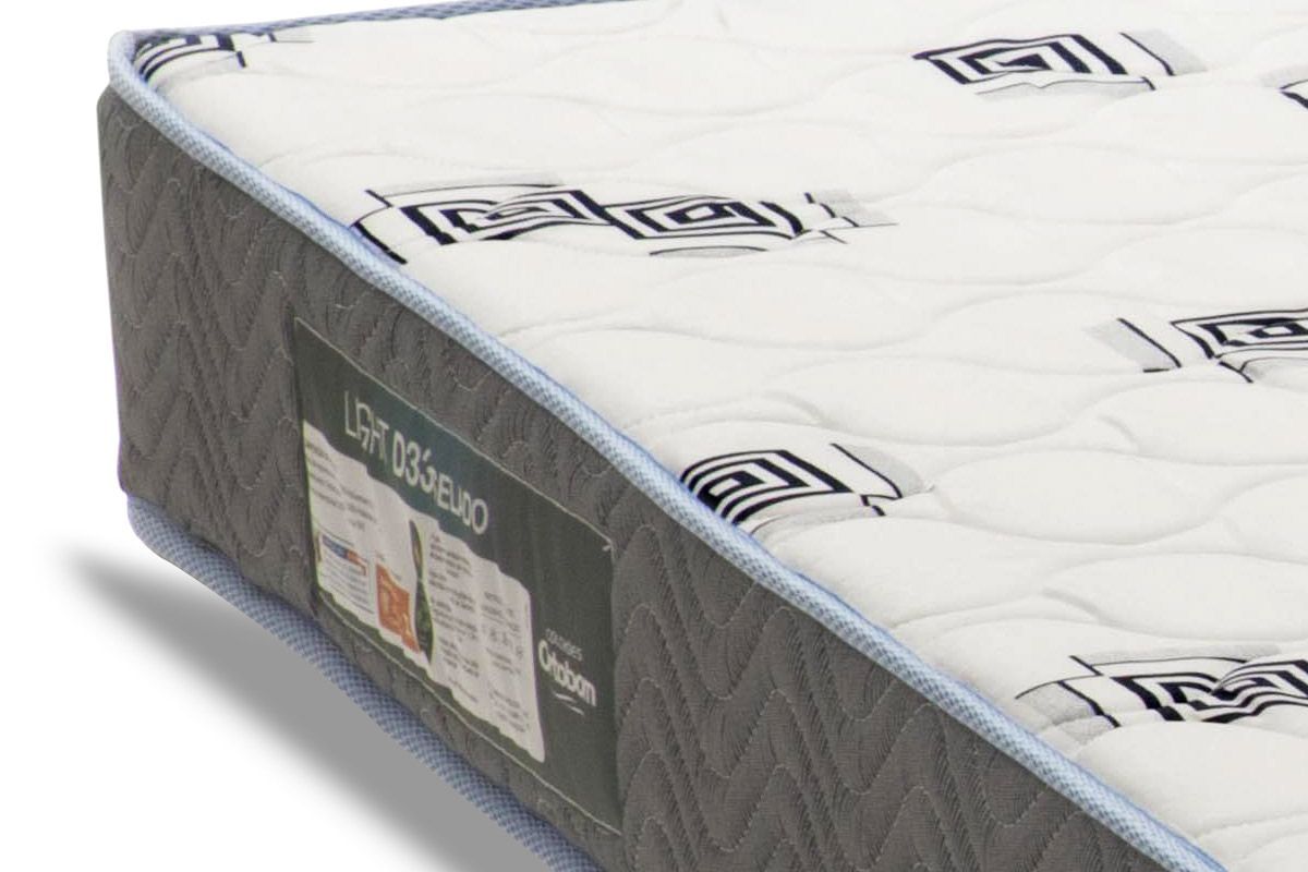Colchão Solteiro D33 Ortobom (2un) + Sofá Cama Helena c/ Auxiliar