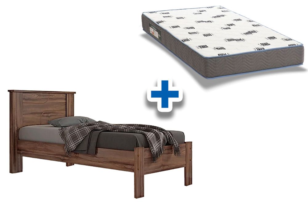 Colchão Solteiro Ortobom D33 + Cama Pérola