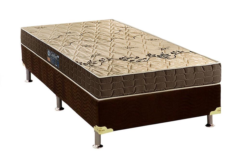 Cama Box CRC +Colchão Espuma D28 Confort Anjos