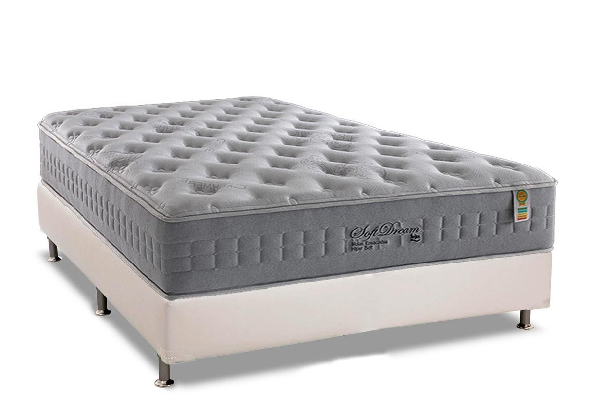 Cama Box CRC +Colchão Molas Soft Dream Anjos