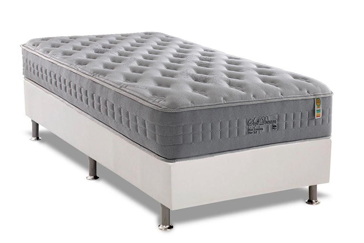 Cama Box CRC +Colchão Molas Soft Dream Anjos