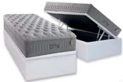 Cama Box Baú Filhão +Colchão Molas Soft Dream Anjos