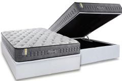 Cama Box Baú Filhão +Colchão Molas Versalhes Anjos