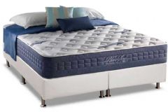 Cama Box Filhão +Colchão Molas Blue Sea Anjos