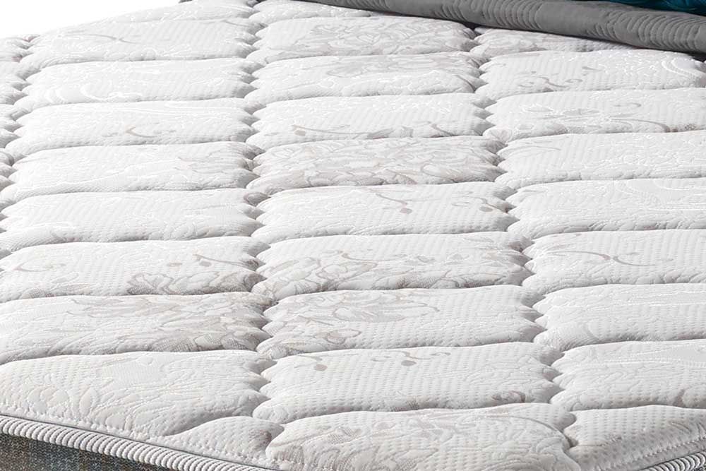 Cama Box : Colchão Molas Ensacadas Anjos Classic Gray 30 + Base CRC Suede Gray 