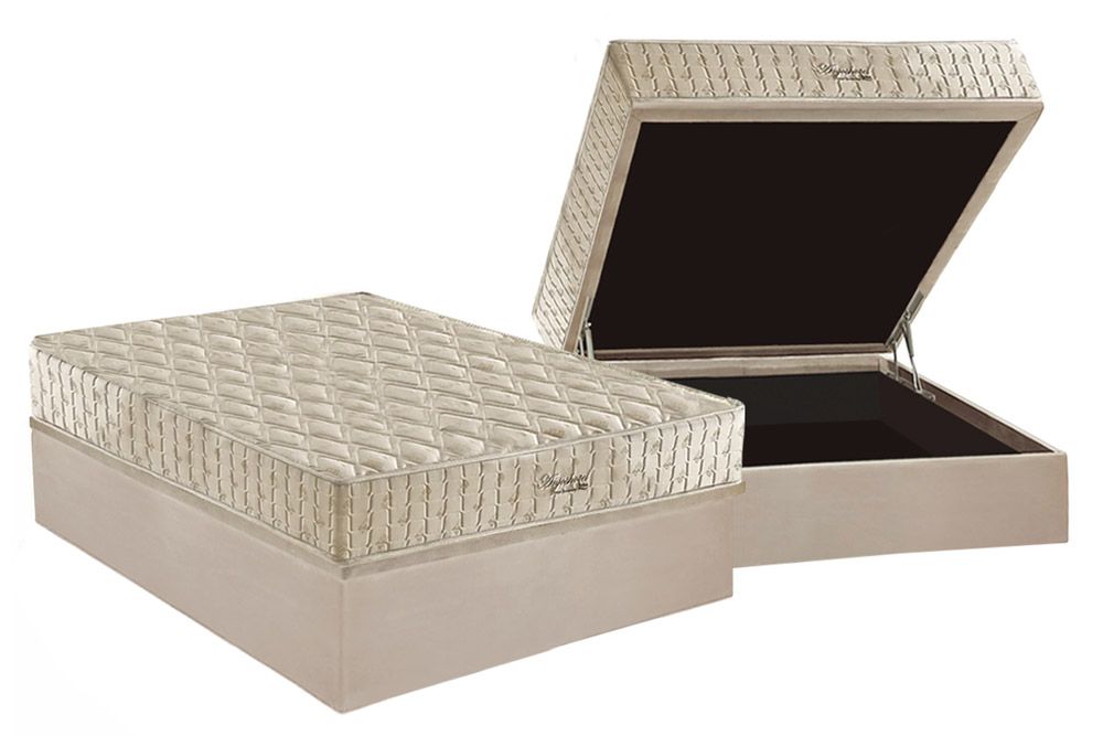 Cama Box Baú CRC +Colchão Molas Anjos Anjos