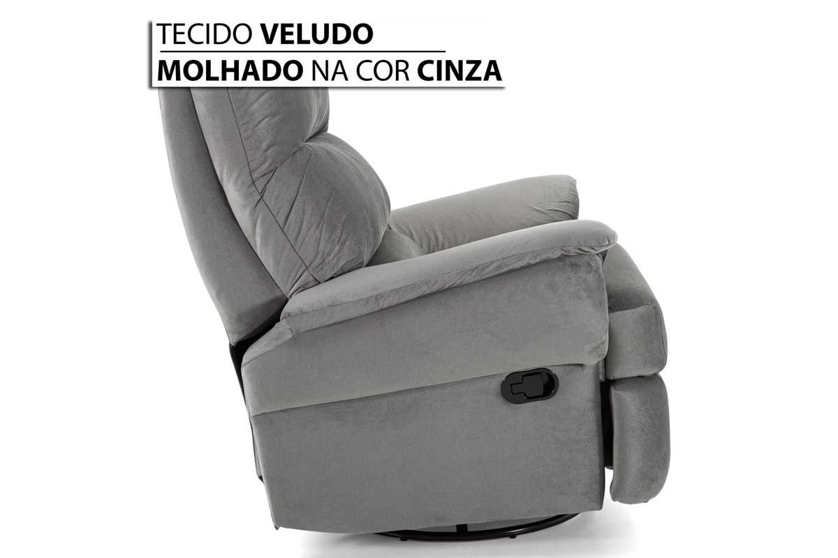Poltrona Reclinável p/ Sala c/Massagem MH 1217 Two Way Herval Poltrona Reclinável p/ Sala c/Massagem MH 1217 Two Way Herval