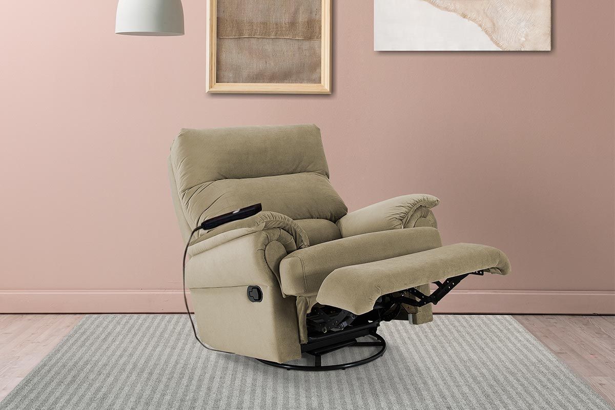 Poltrona Reclinável p/ Sala c/Massagem MH 1217 Two Way Herval