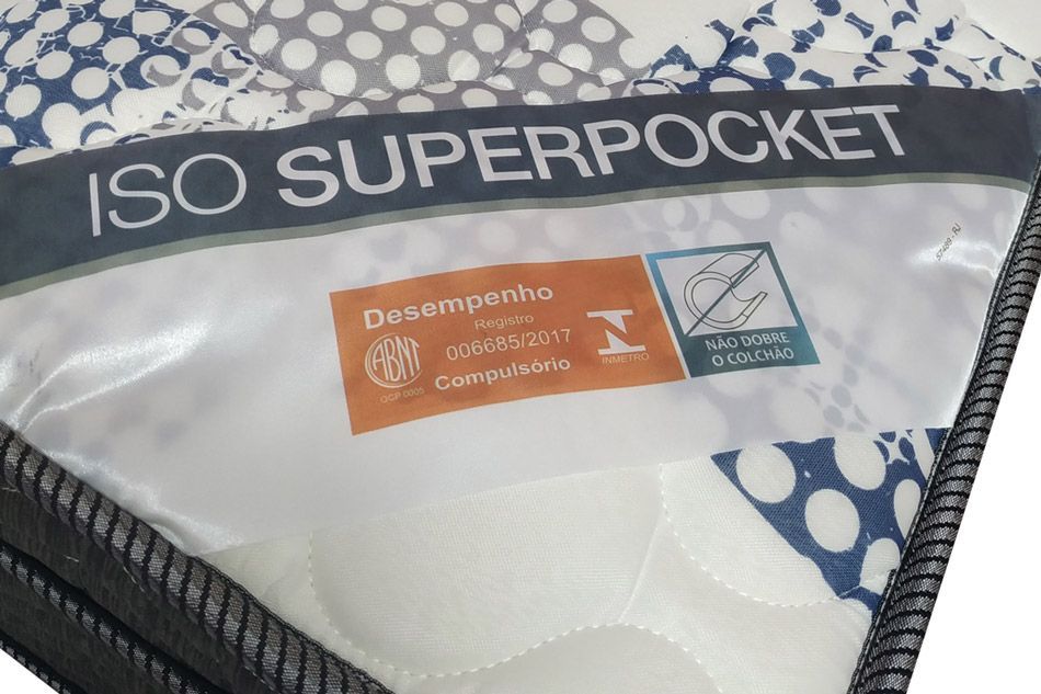 Cama Box Baú CRC +Colchão Molas ISO Ortobom